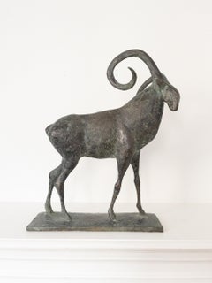 Mouflon I di Pierre Yermia - Scultura animale in bronzo, figurativa, colore grigio