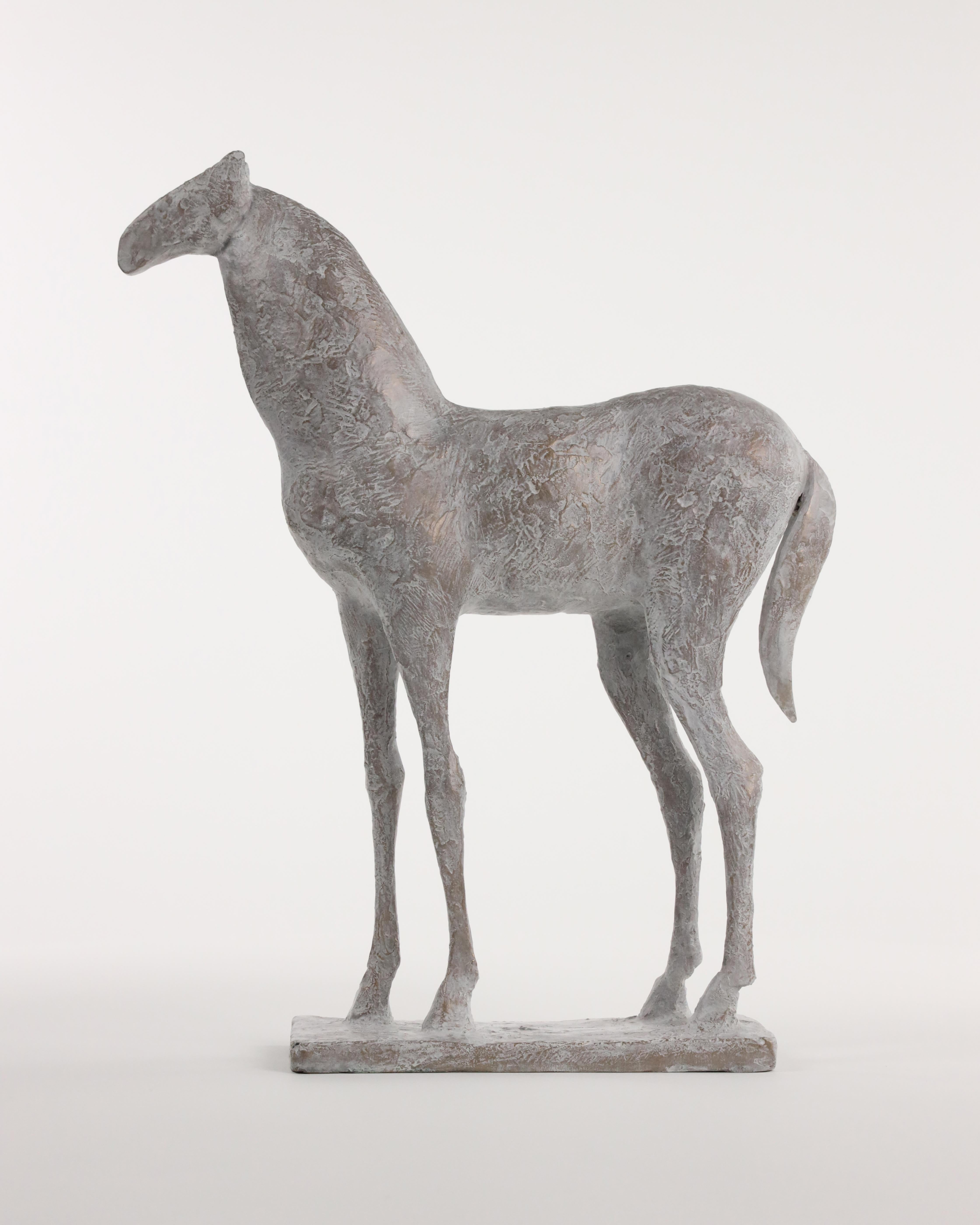 Small Horse IV di Pierre Yermia - Scultura animale in bronzo, elegante, libera e selvaggia in vendita 5