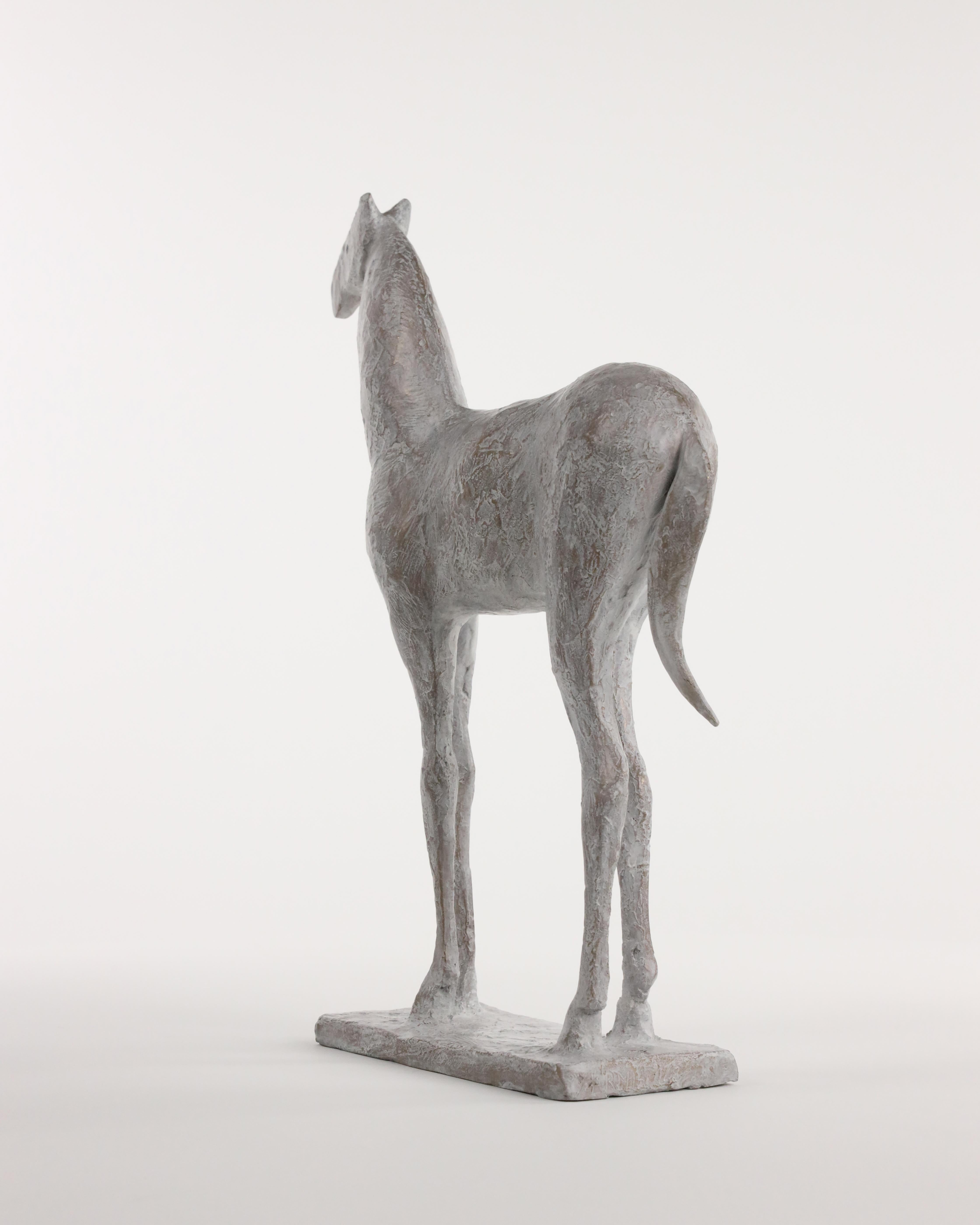Petit cheval IV de Pierre Yermia, sculpture en bronze, élégante, libre et sauvage en vente 6