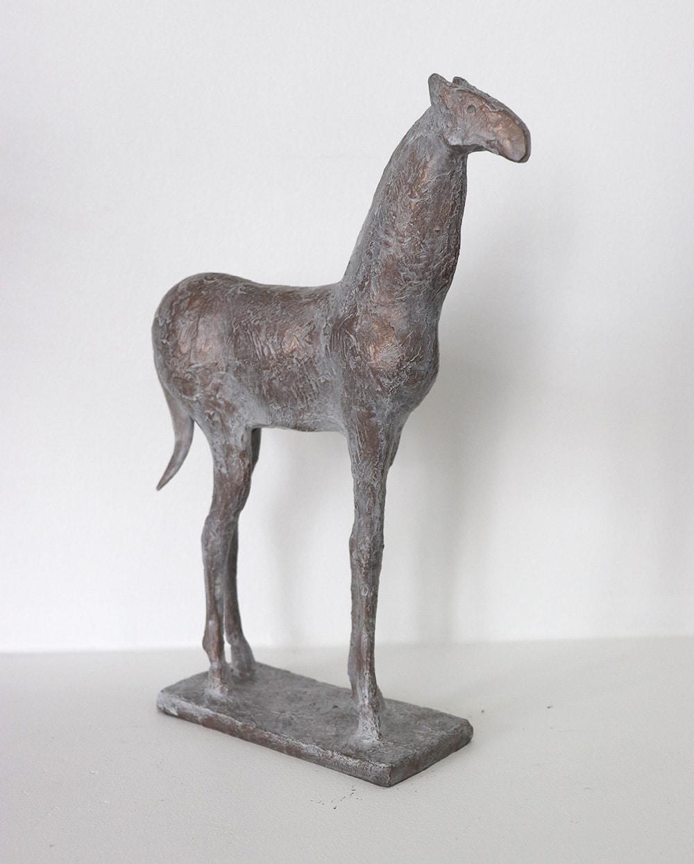 Small Horse IV by Pierre Yermia - Animal bronze sculpture, elegant, free 
wild