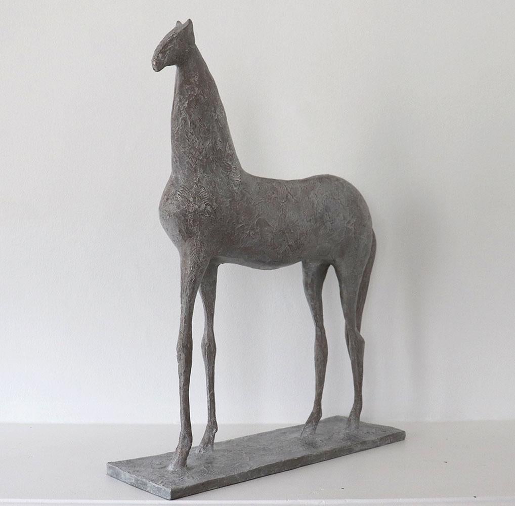 Petit cheval V par Pierre Iermia - Sculpture en bronze animalière, Contemporaine - Or Figurative Sculpture par Pierre Yermia