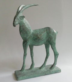Small Ibex I by Pierre Yermia - contemporary animal bronze sculpture