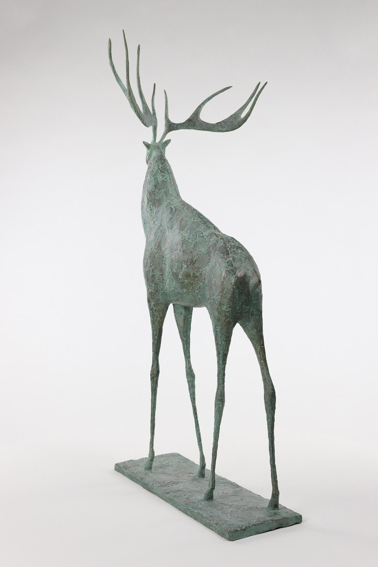 Stag II by Pierre Yermia - Contemporary animal sculpture For Sale 3