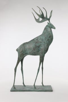 Stag II by Pierre Yermia - Contemporary animal sculpture