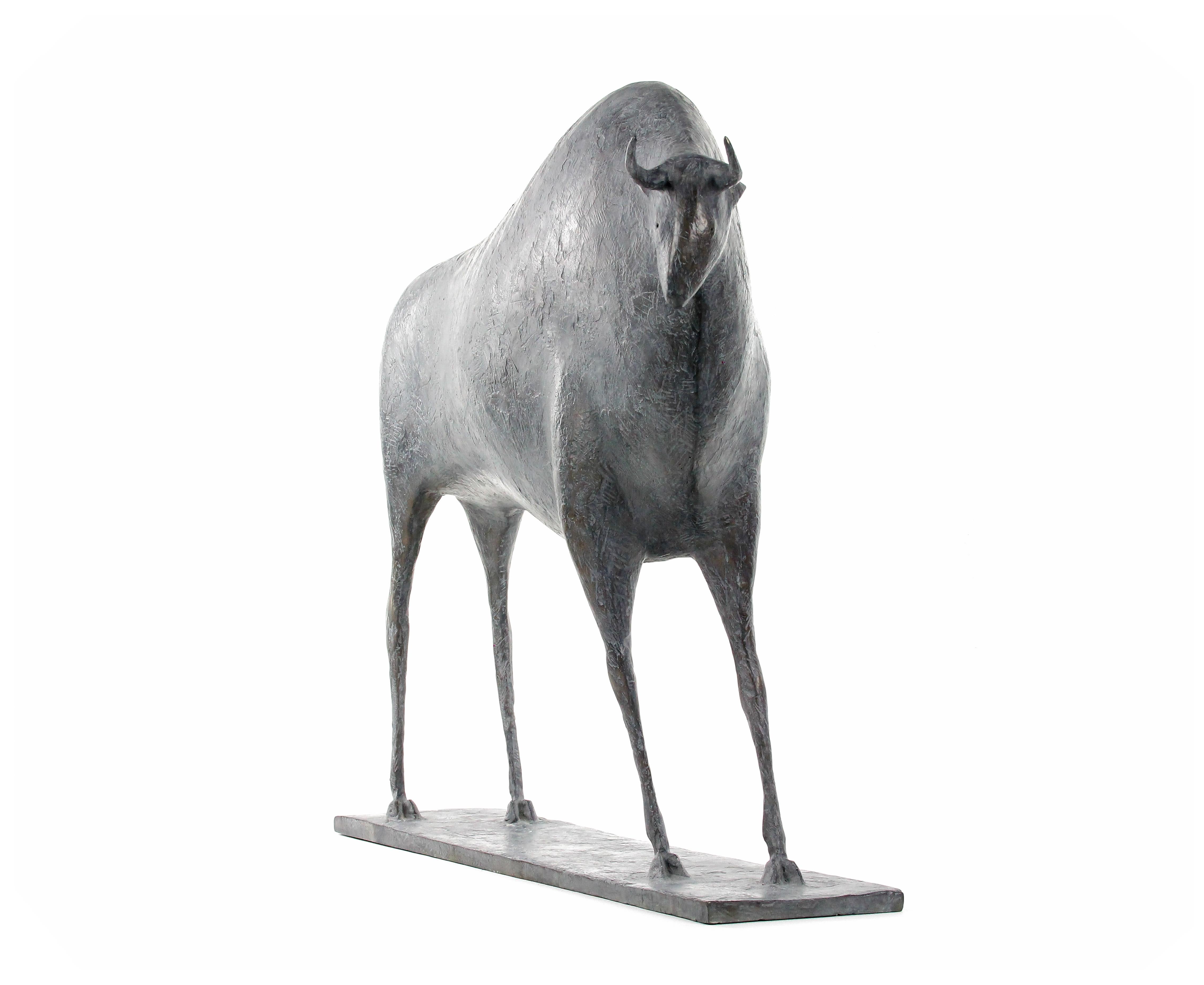 Taureau V (Bull V) by Pierre Yermia - Animal Bronze Sculpture For Sale 5