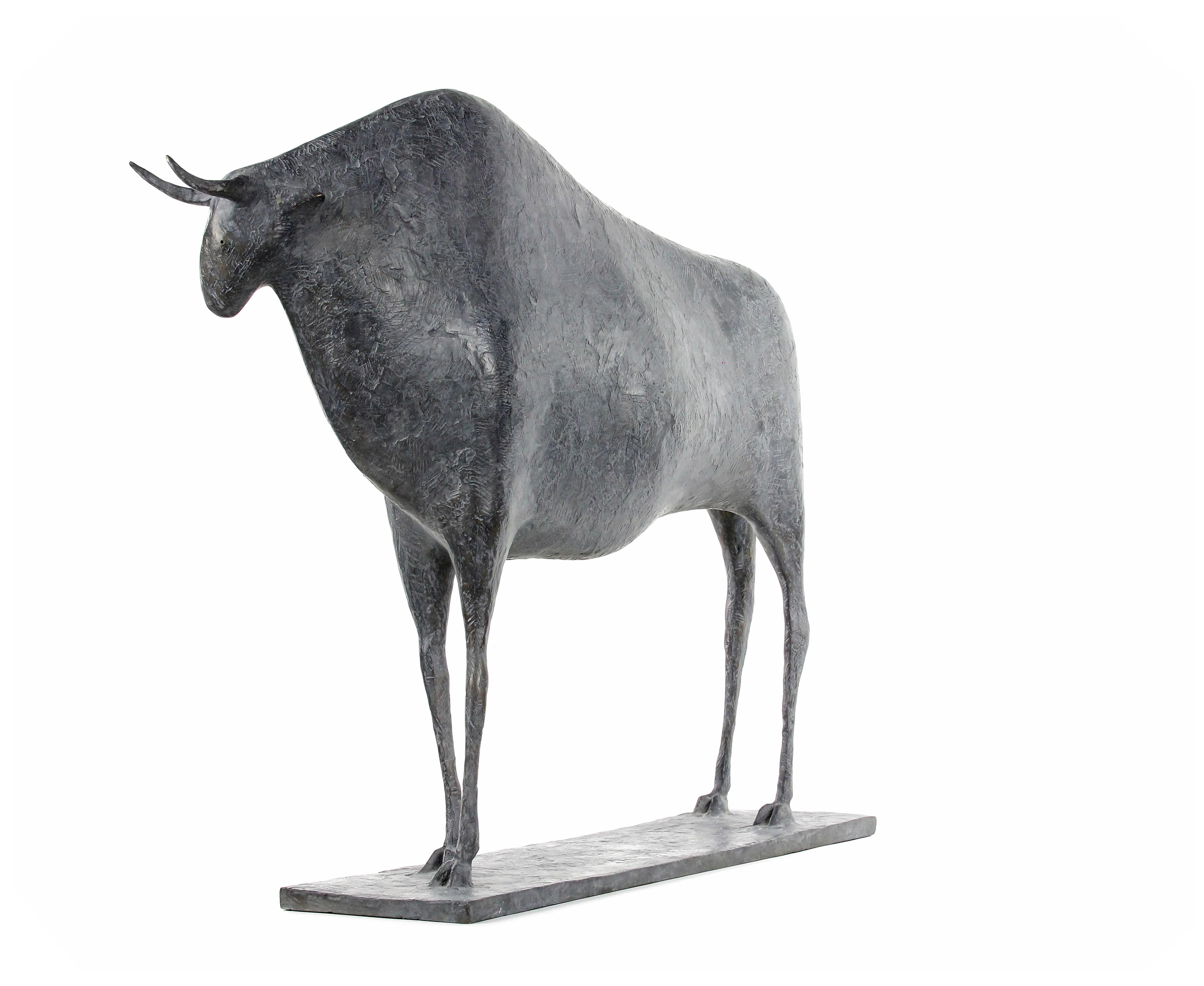 Taureau V (Toro V) de Pierre Yermia - Escultura animal de bronce en venta 6