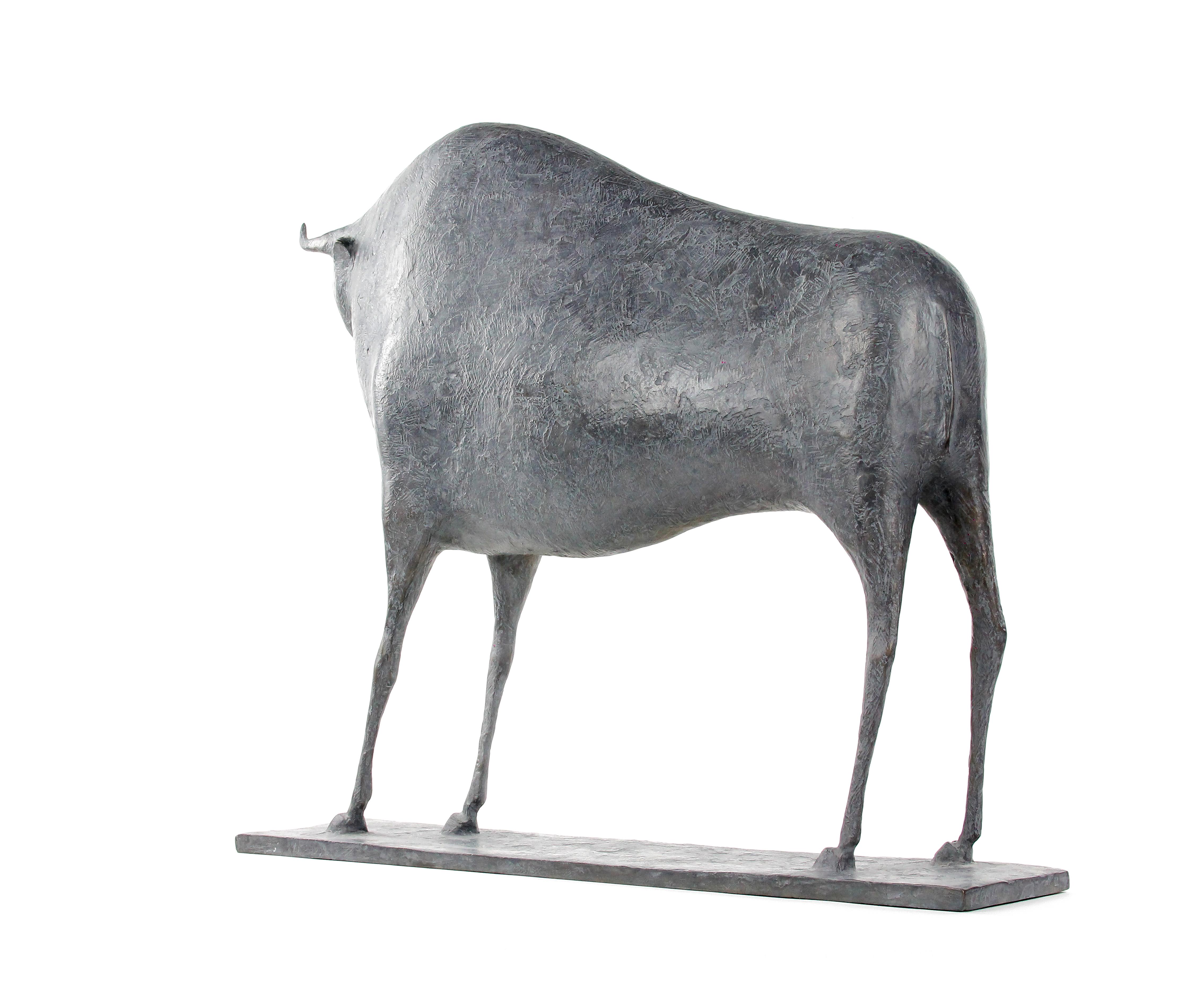 Taureau V (Toro V) de Pierre Yermia - Escultura animal de bronce en venta 7