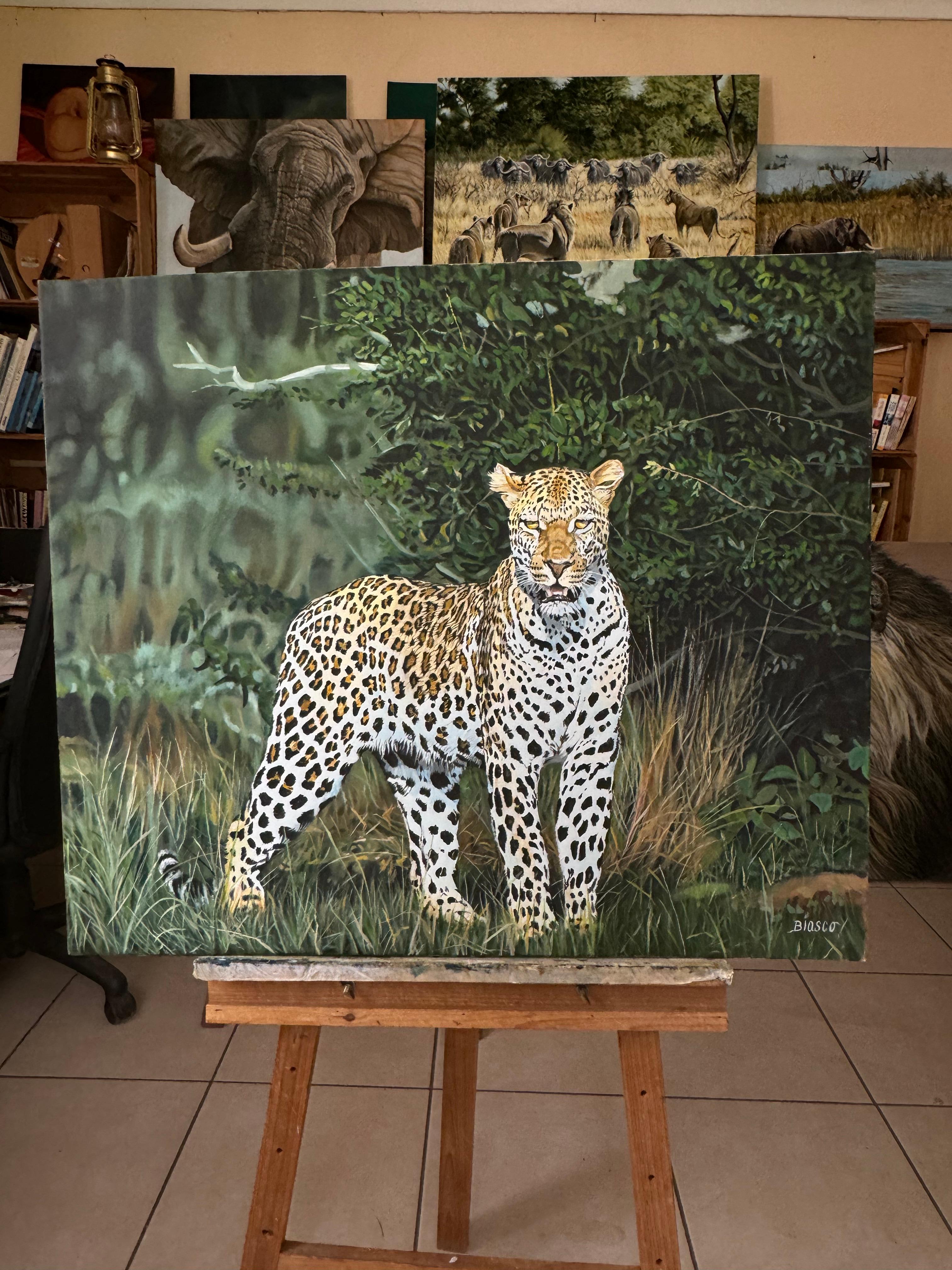 Lord of the jungle - Painting by Pierre-Yves Blasco