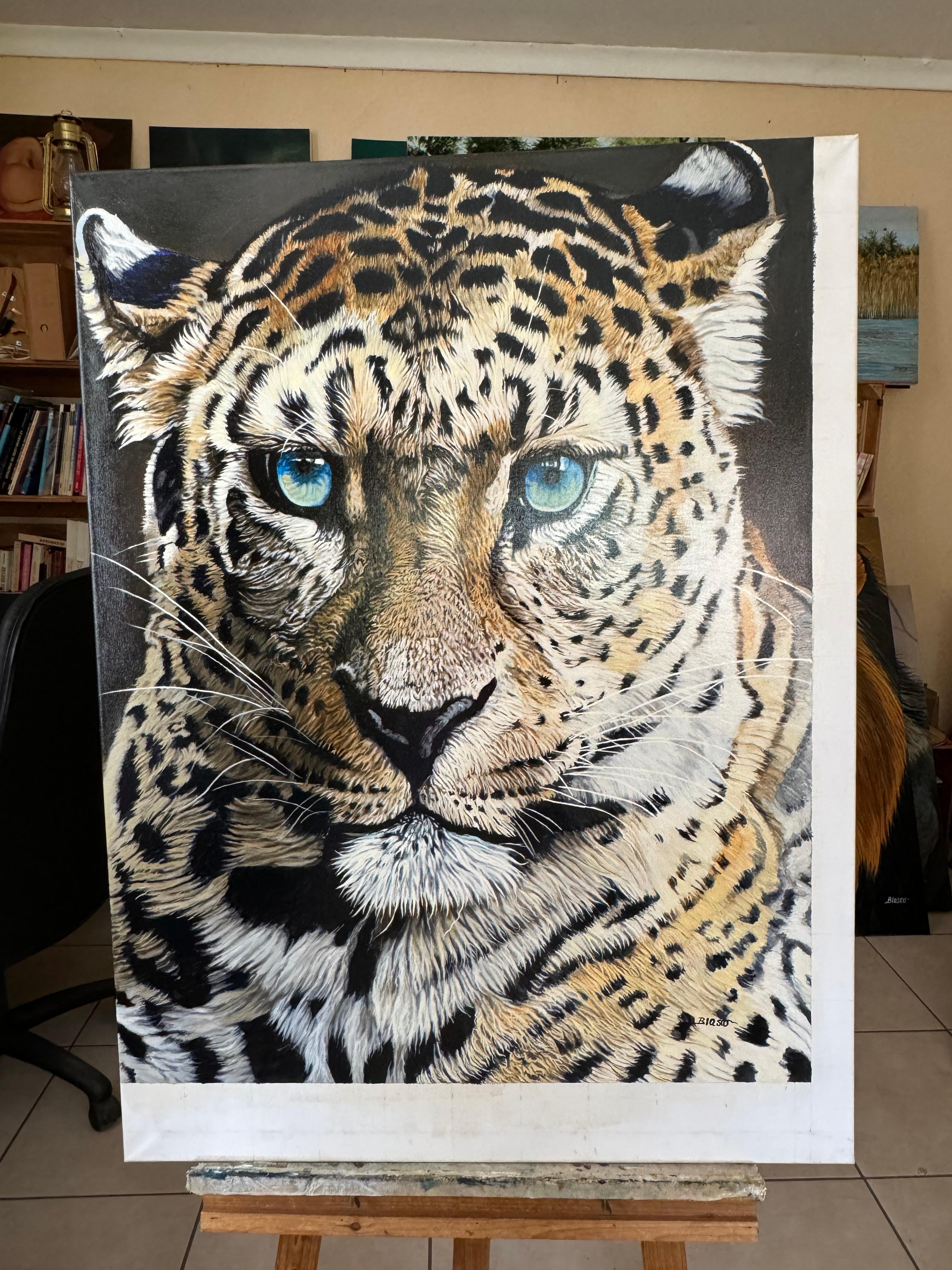 Portrait of leopard For Sale 1