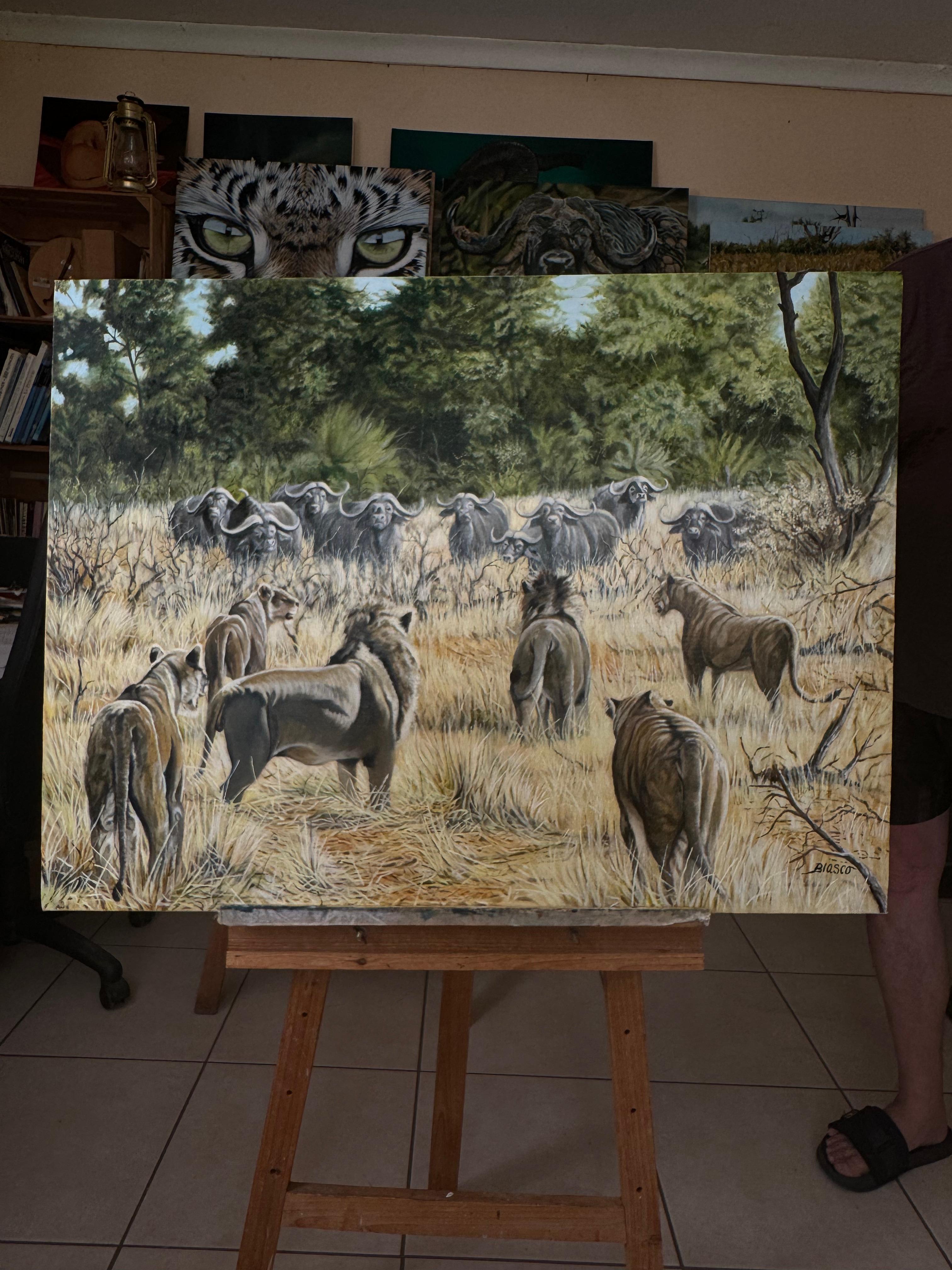 Die Jagd – Painting von Pierre-Yves Blasco