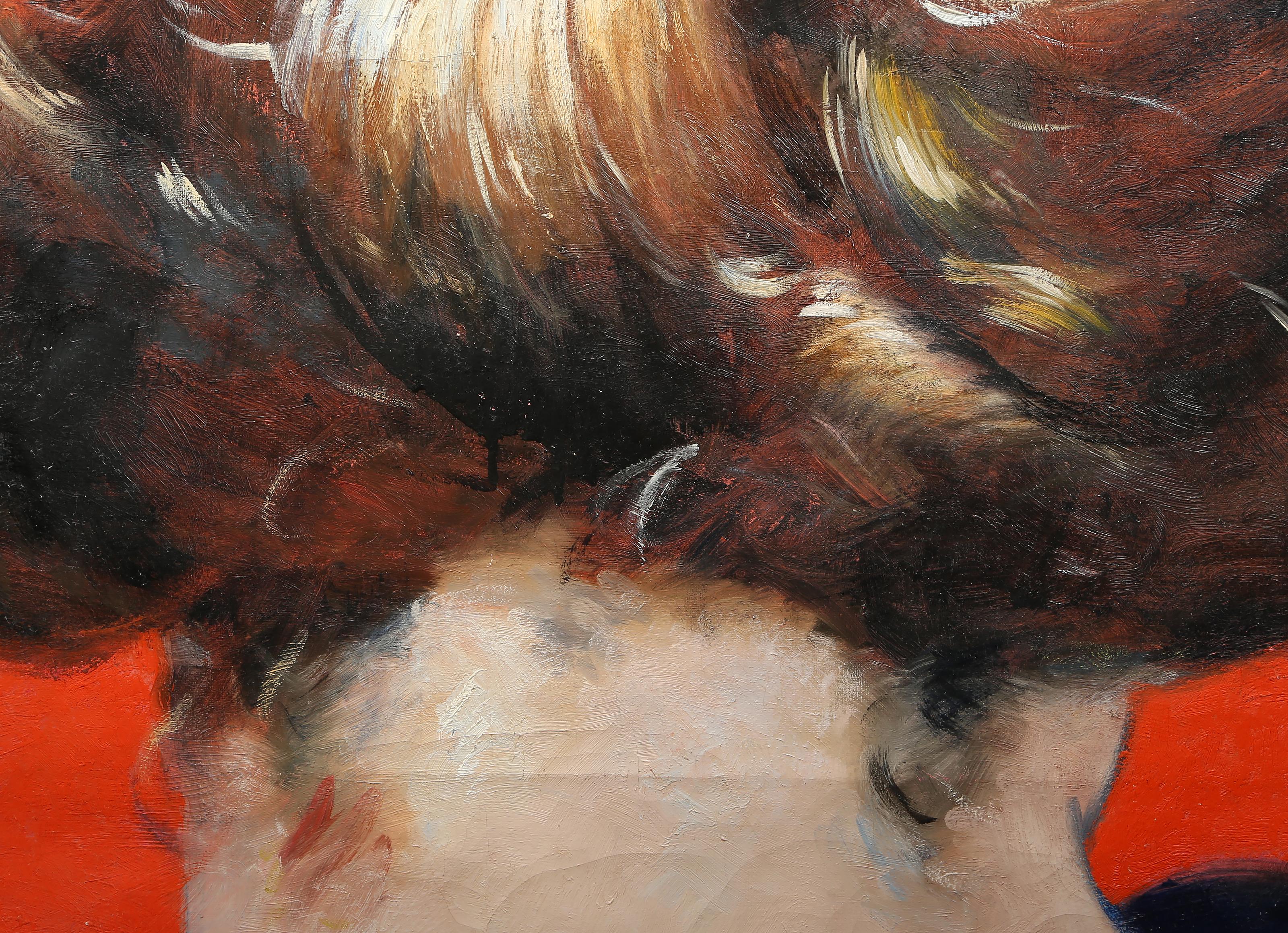 Muse, grande quadro contemporaneo di Pierre Yves Gervais - Painting Contemporaneo di Pierre-Yves Gervais