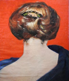 Muse, Large Contemporary Painting by Pierre-Yves Gervais