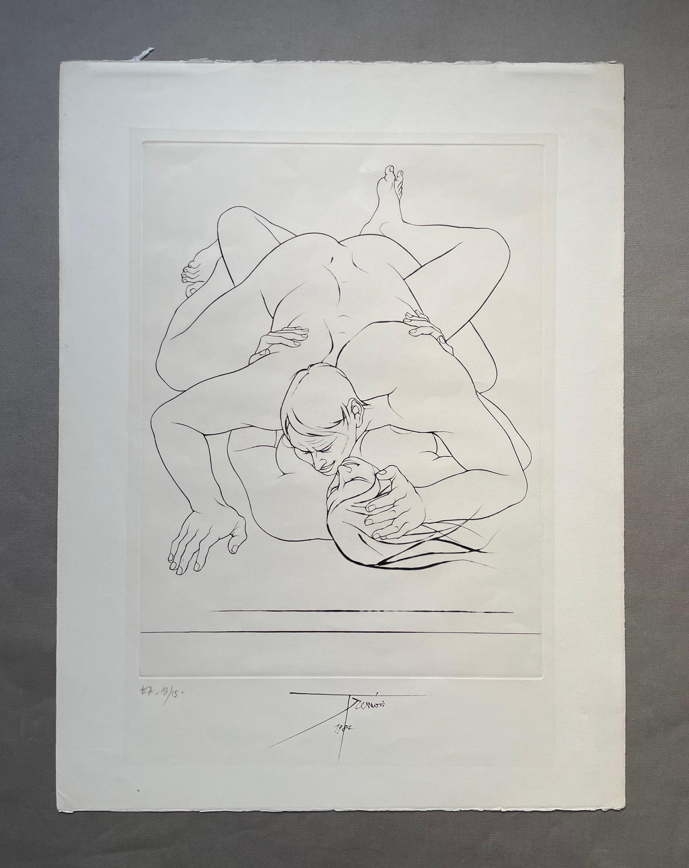Armband, Original Wurzelholz – Print von Pierre-Yves Trémois