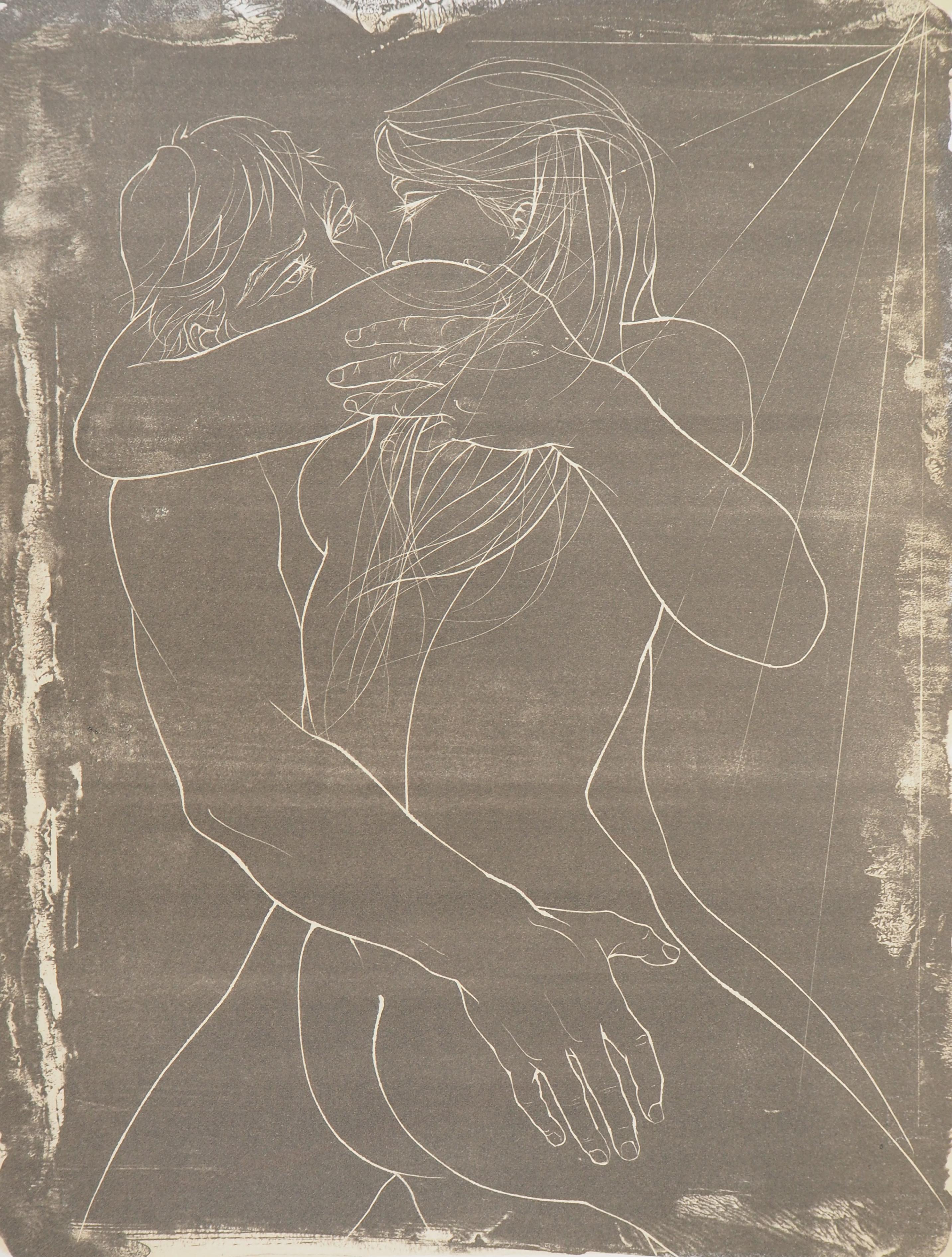 Pierre-Yves TREMOIS
Couple enlacé:: 1966

Lithographie originale
Signée à la main au crayon
Sur vélin 37 x 28 cm (c. 15 x 11 pouces)

Excellent état