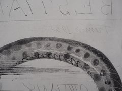 Oppian: Schlange und Perle – Original-Radierung