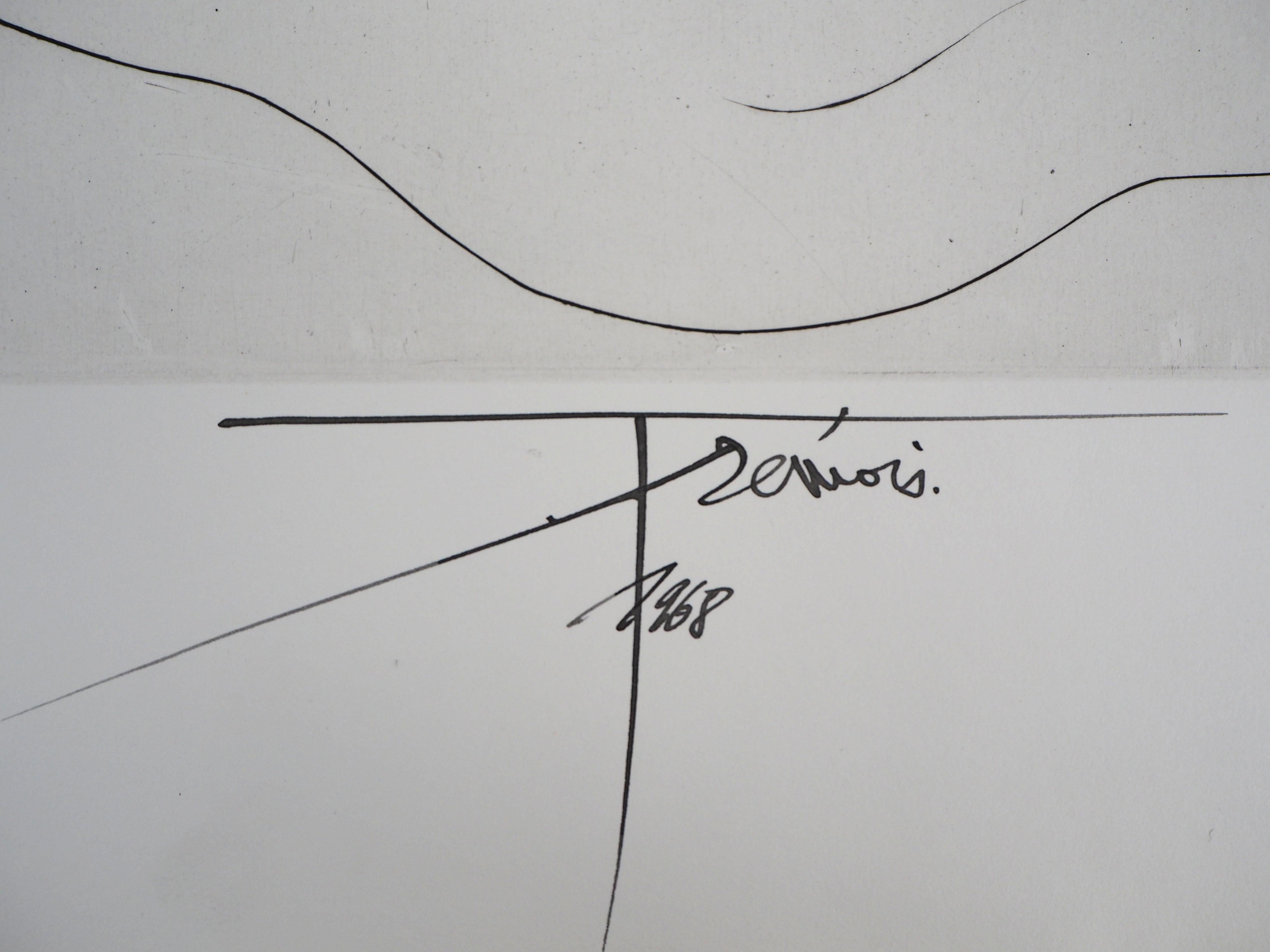 Pierre-Yves TRMOIS :  Harmony - Gravure originale signée à la main, 1968 - Print de Pierre-Yves Trémois