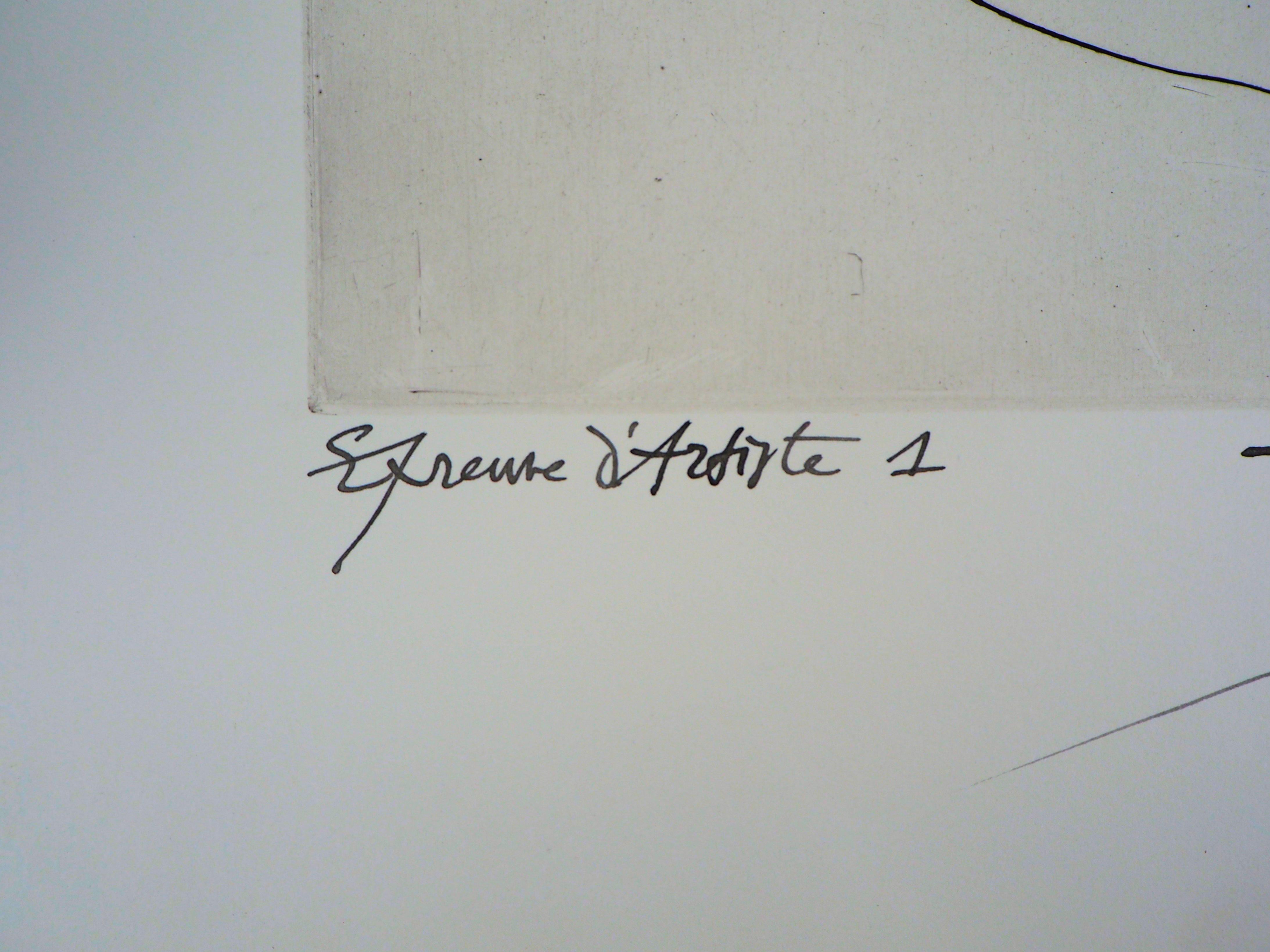 Pierre-Yves TRMOIS :  Harmony - Gravure originale signée à la main, 1968 - Moderne Print par Pierre-Yves Trémois