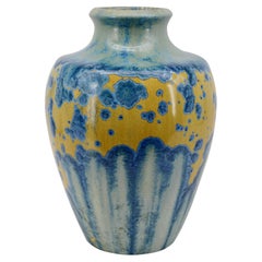 Pierrefonds French Art Deco Stoneware Vase, 1920s