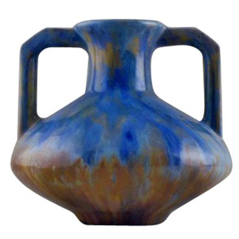 Pierrefonds, French Vase in Ceramic, circa 1930 For Sale