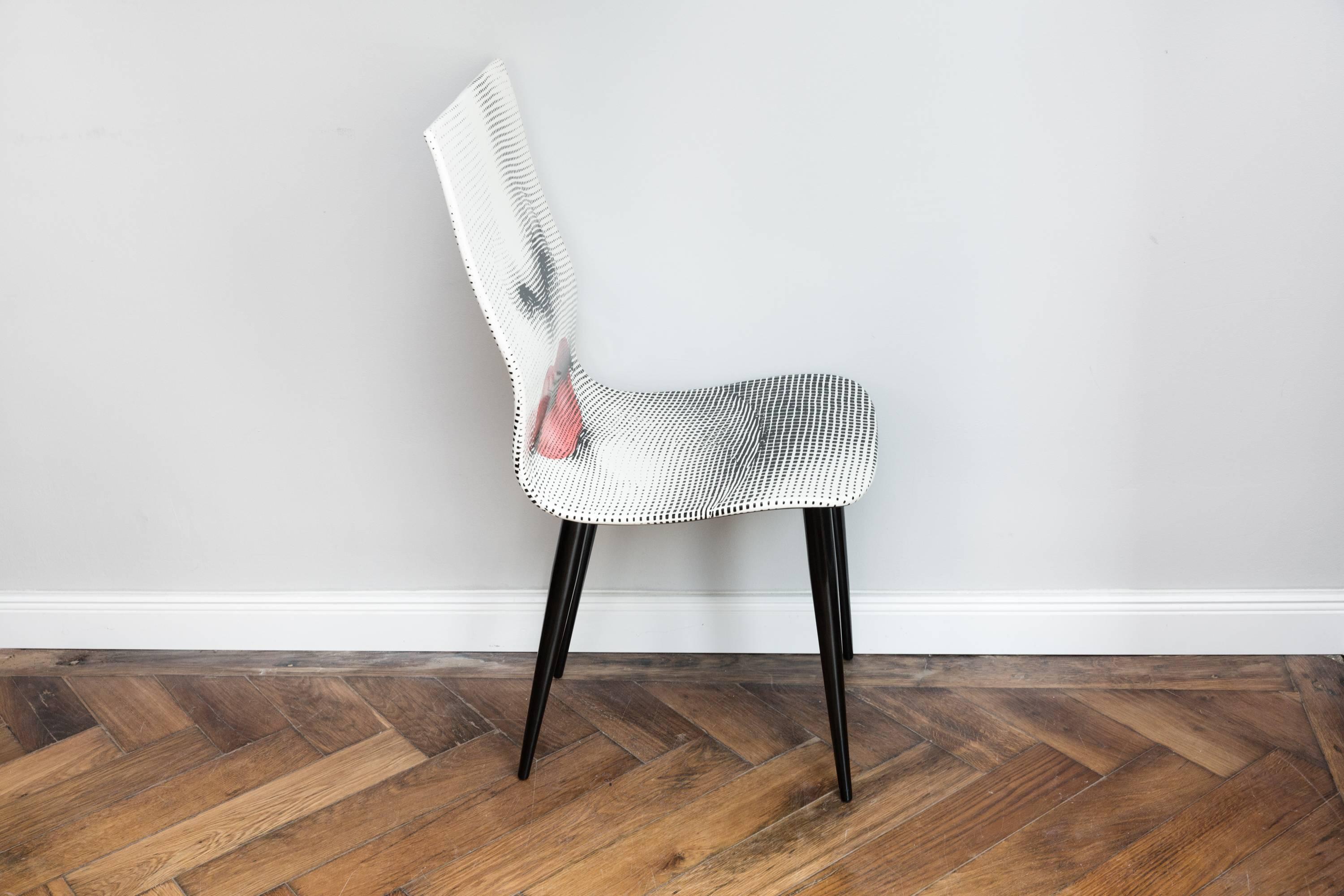 Contemporary Pierro Fornasetti Bocca Chair, Italy Milano, 2006 For Sale