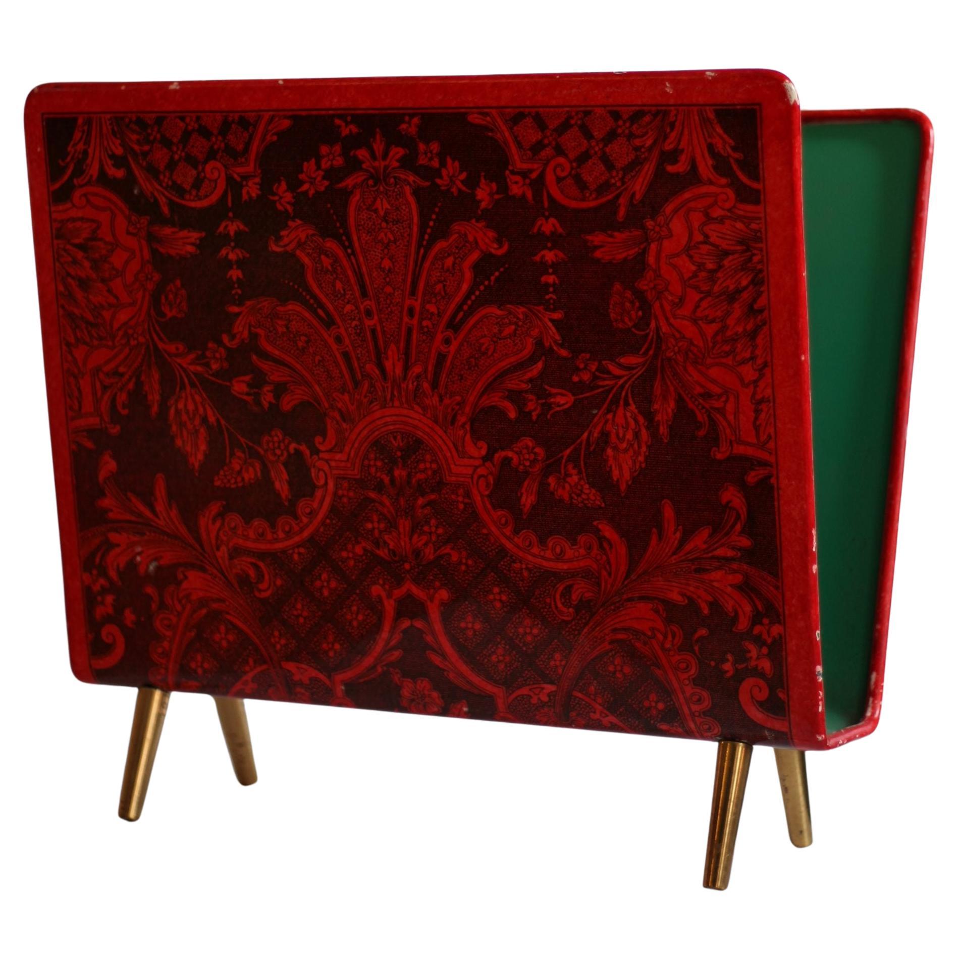 Pierro Fornasetti, rare magazine rack made for Ohlssons, Malmö Sweden 1950s im Angebot