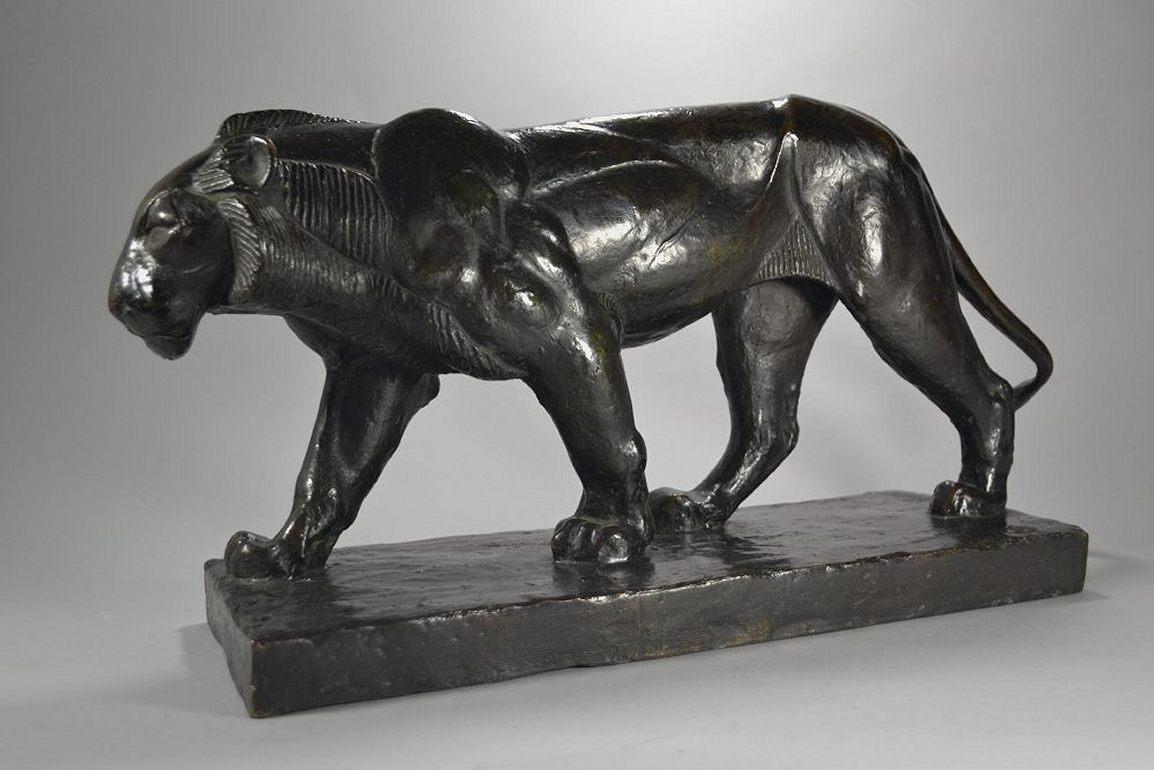 Pierro Palazzolo Bronze Walking Panther, Circa 1926, Rembrandt Bugatti Entourage 3