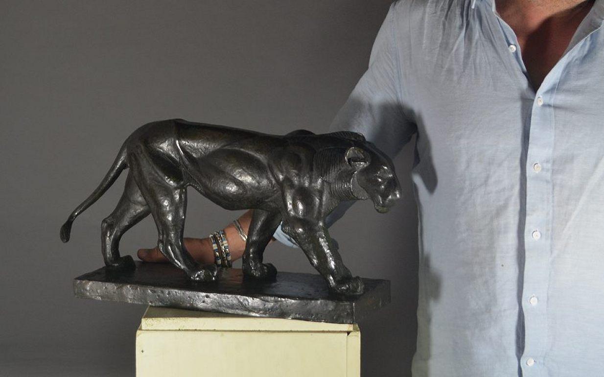 Pierro Palazzolo Bronze Walking Panther, Circa 1926, Rembrandt Bugatti Entourage 6