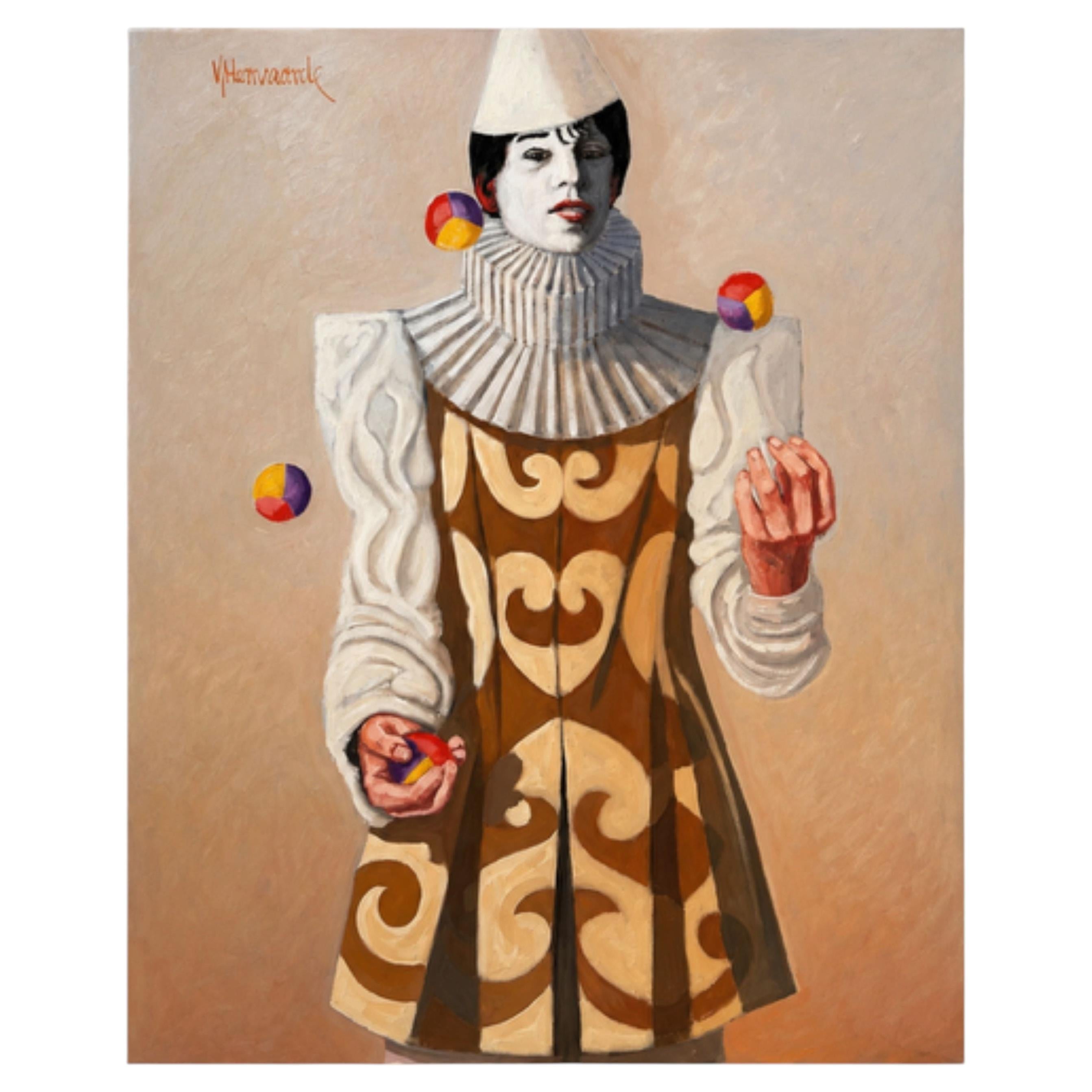 "pierrot" Painted by George van Herwaarde
