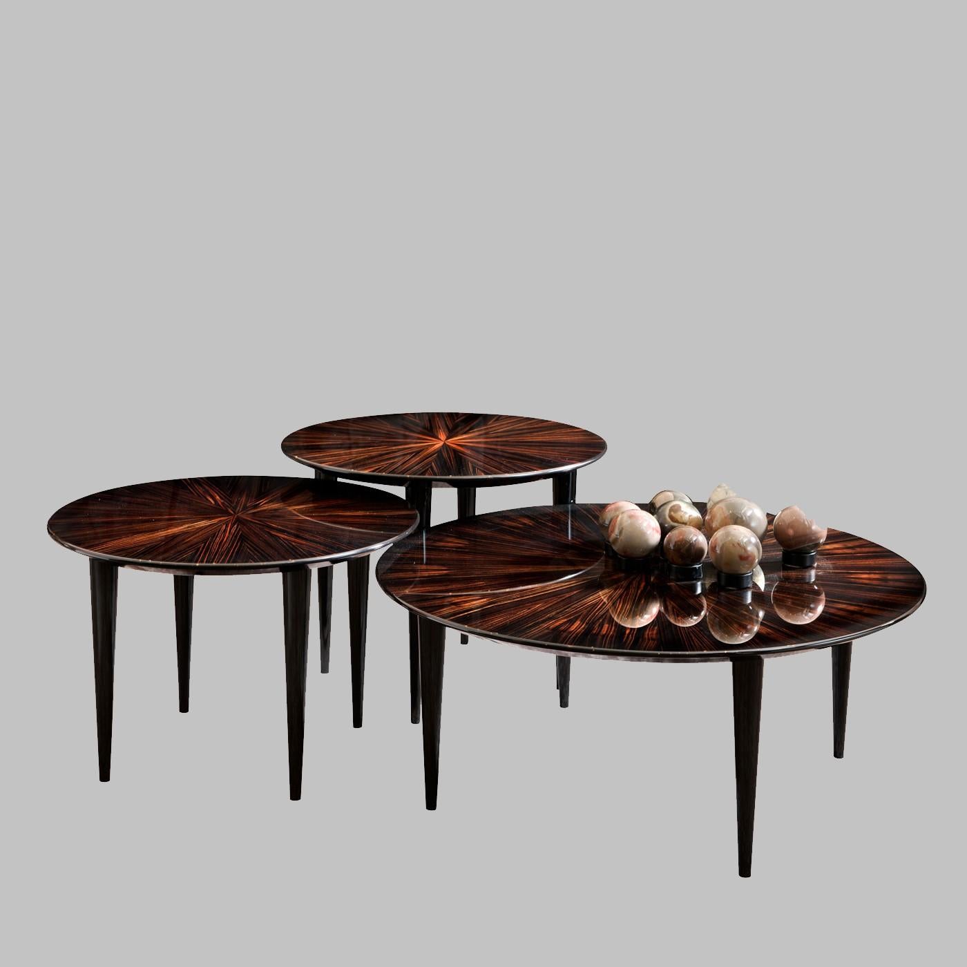 Pierrot Set of 3 Coffee Tables by Dom Edizioni In New Condition For Sale In Milan, IT