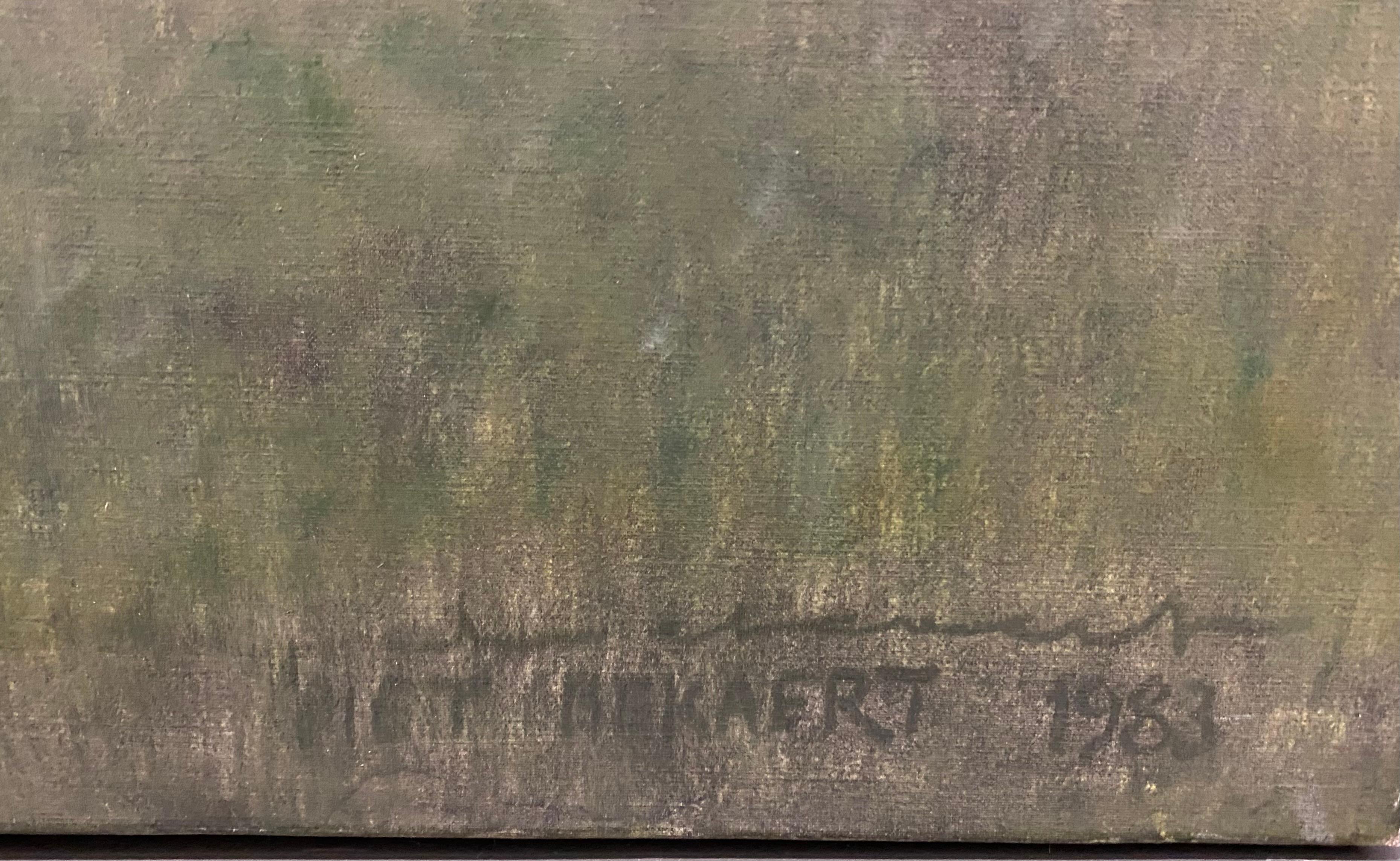 Finestra a muro - Landscape Painting Grigio di Piet Bekaert 