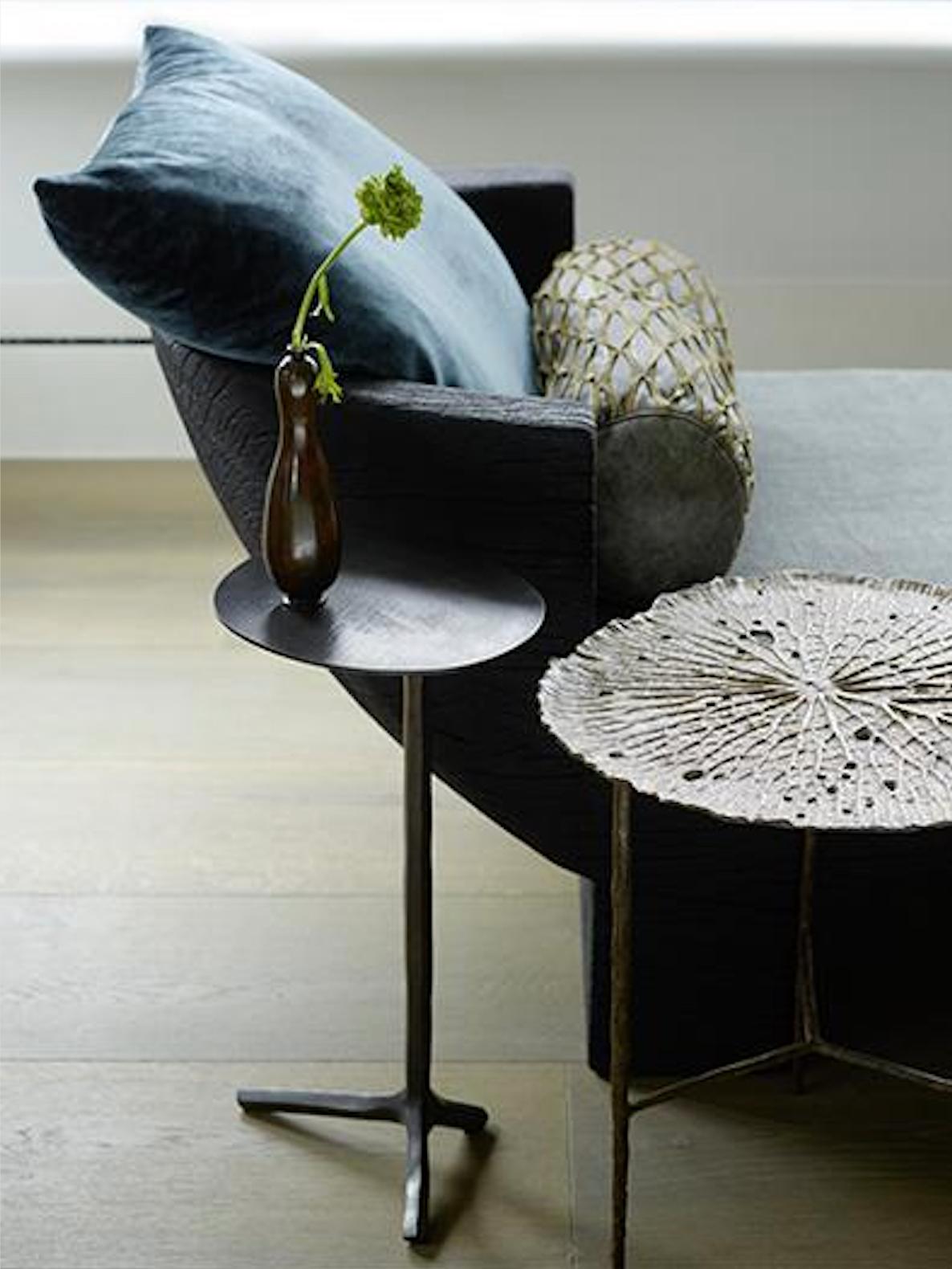 dark bronze side table