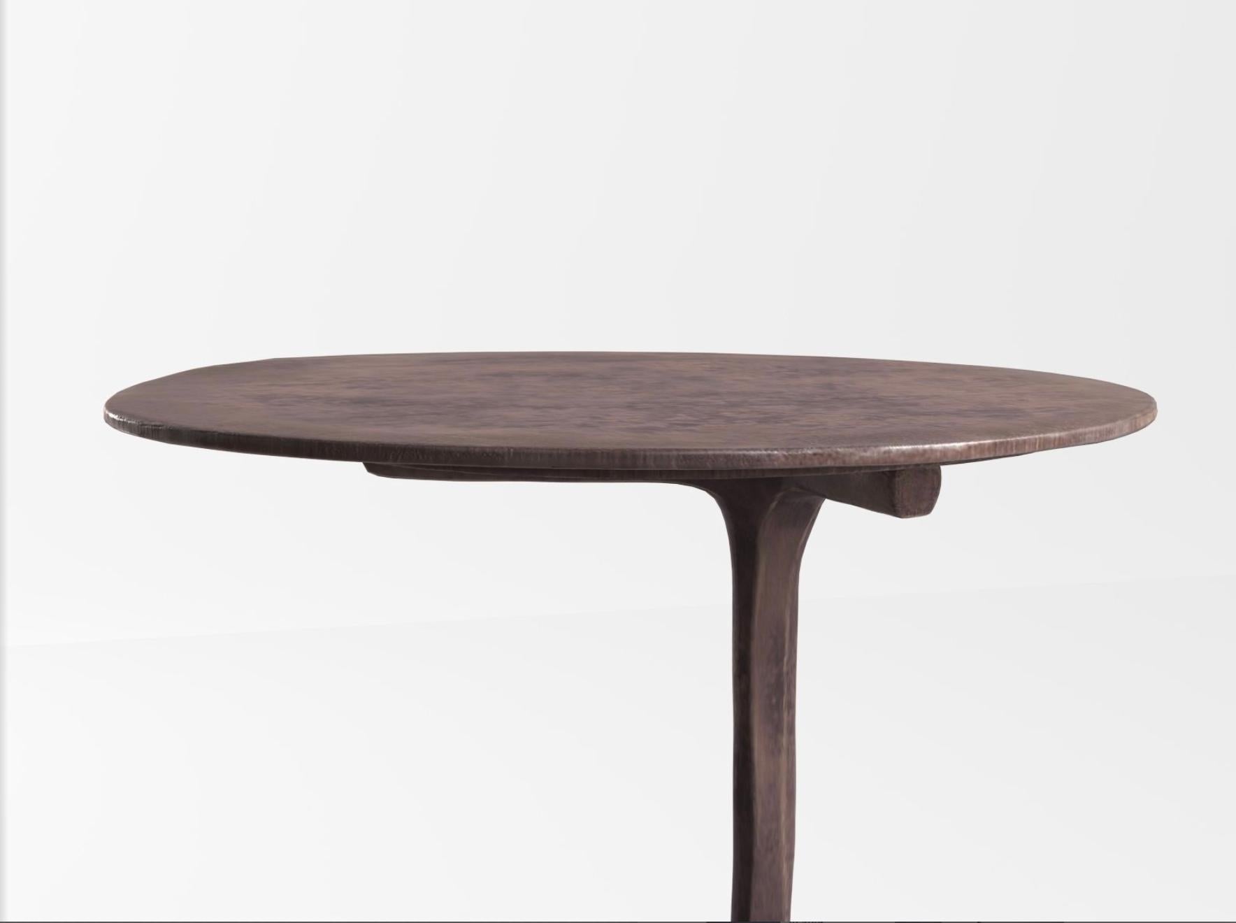 Dutch Piet Boon Klink side table in Dark Bronze For Sale