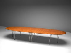 Piet Hein & Bruno Mathsson 'Superellipse' Large Table in Teak