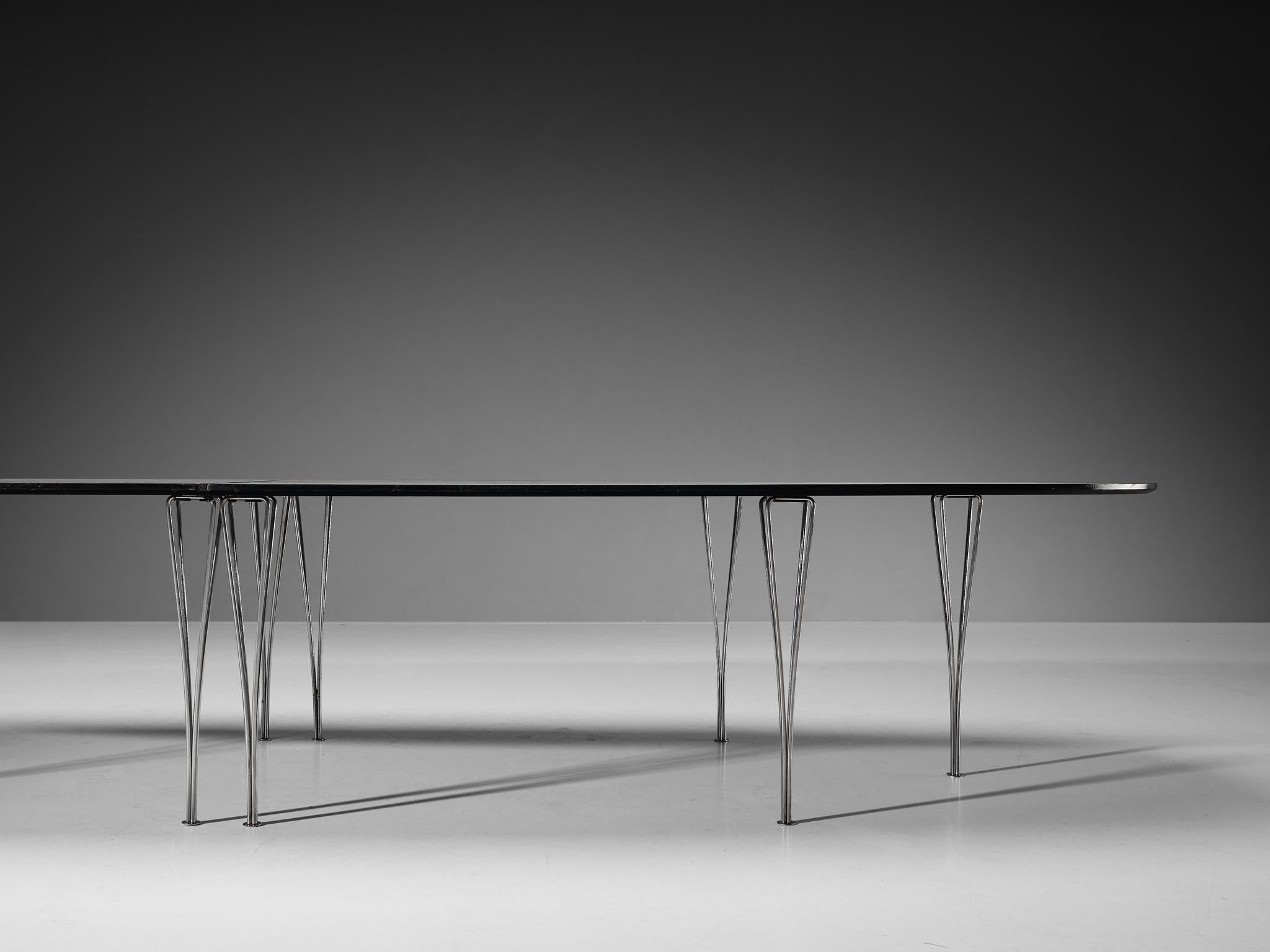 Piet Hein and Bruno Mathsson Conference Table 'Superellipse' in Oak  2