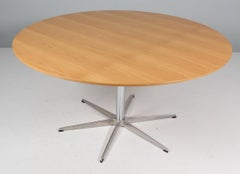Piet Hein and Bruno Mathsson Dining Table, Circular Oak