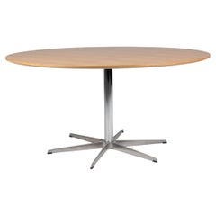 Piet Hein and Bruno Mathsson Dining Table, Circular Oak