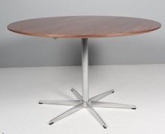 Piet Hein and Bruno Mathsson Dining Table, Circular walnut