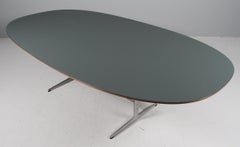 Piet Hein & Arne Jacobsen dining table fenix laminate and walnut