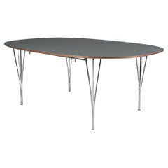 Piet Hein & Arne Jacobsen Esstisch aus Fenix-Laminat und Nussbaumholz