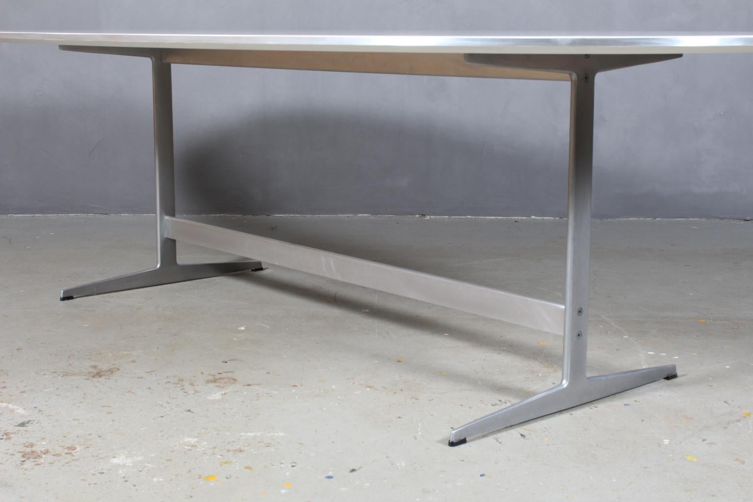 Danish Piet Hein & Arne Jacobsen Ellipse Dining Table, 