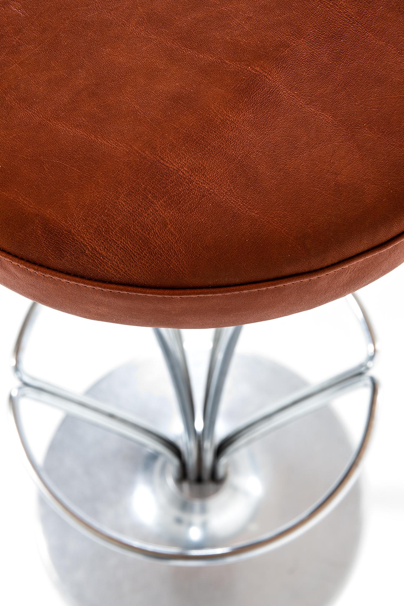 Scandinavian Modern Piet Hein Bar Stools by Fritz Hansen in Denmark For Sale