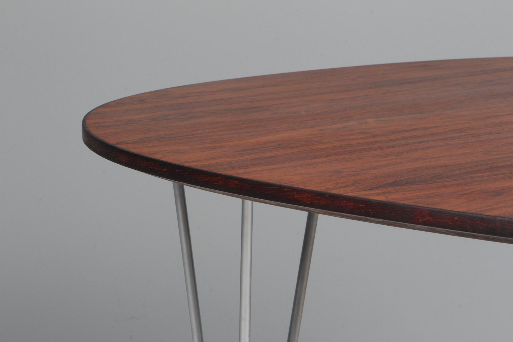 Milieu du XXe siècle Table de salle à manger Piet Hein & Bruno Mathsson, bois de rose, années 1960 en vente