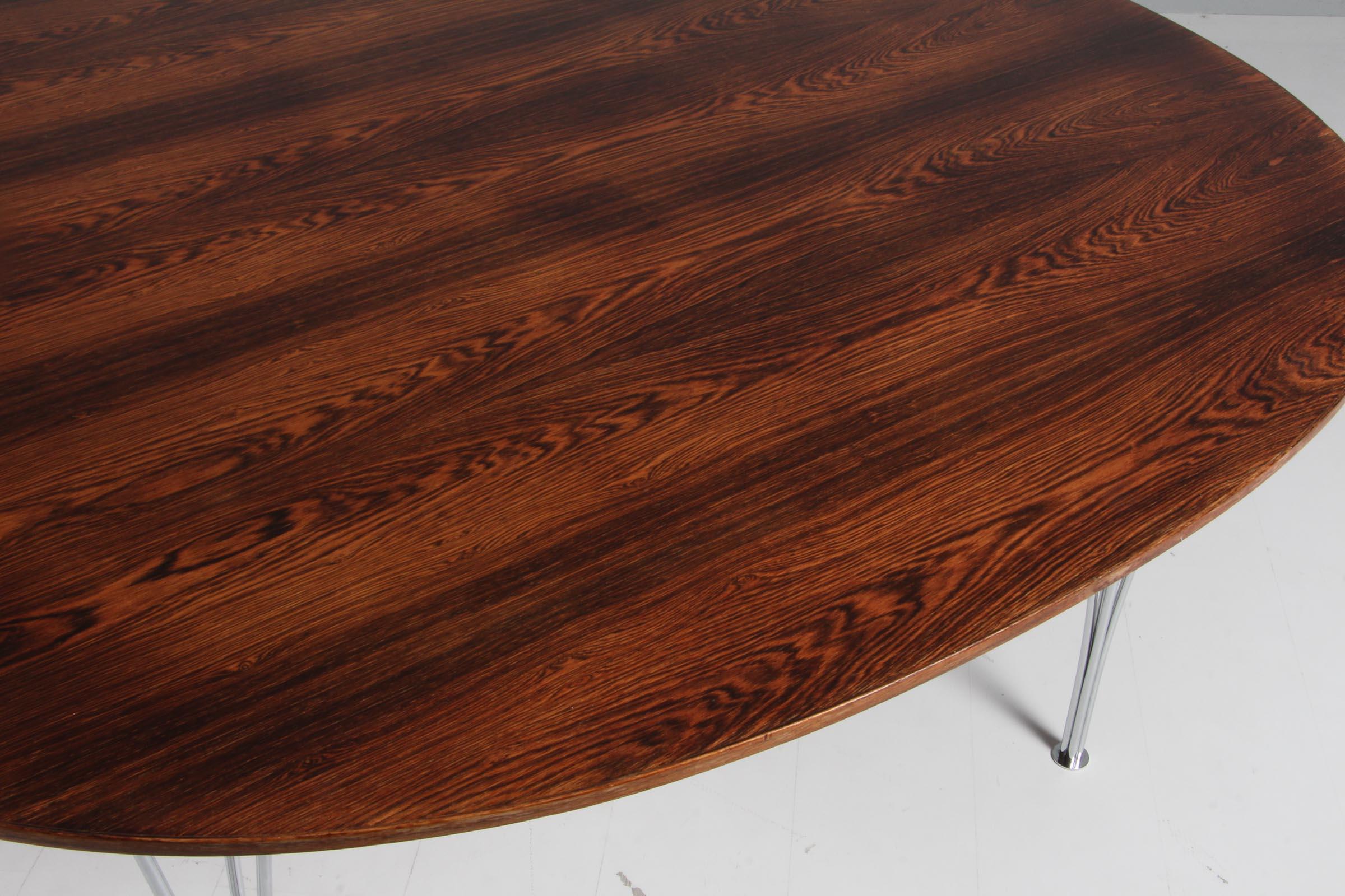 Piet Hein & Bruno Mathsson, Dining Table, Rosewood, 1960s For Sale 1