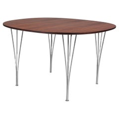 Piet Hein & Bruno Mathsson, Dining Table, Rosewood, 1960s