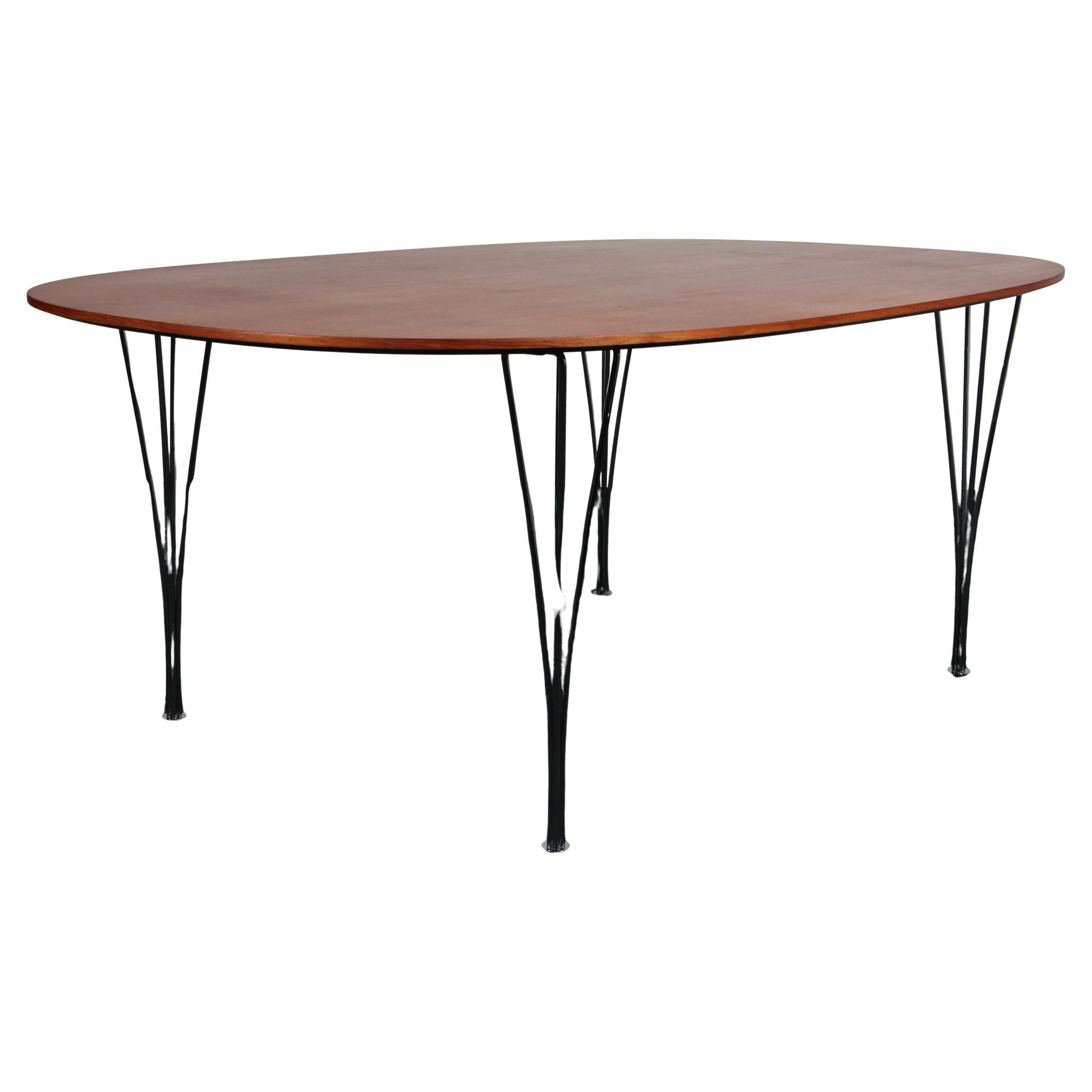 Piet Hein 
Bruno Mathsson, Dining Table, Teak, 1960s im Angebot