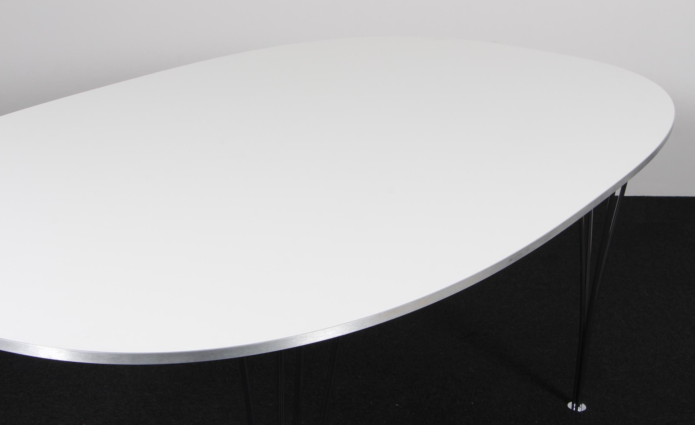 Danois Piet Hein & Bruno Mathsson Ellipse Dining Table, laminate en vente