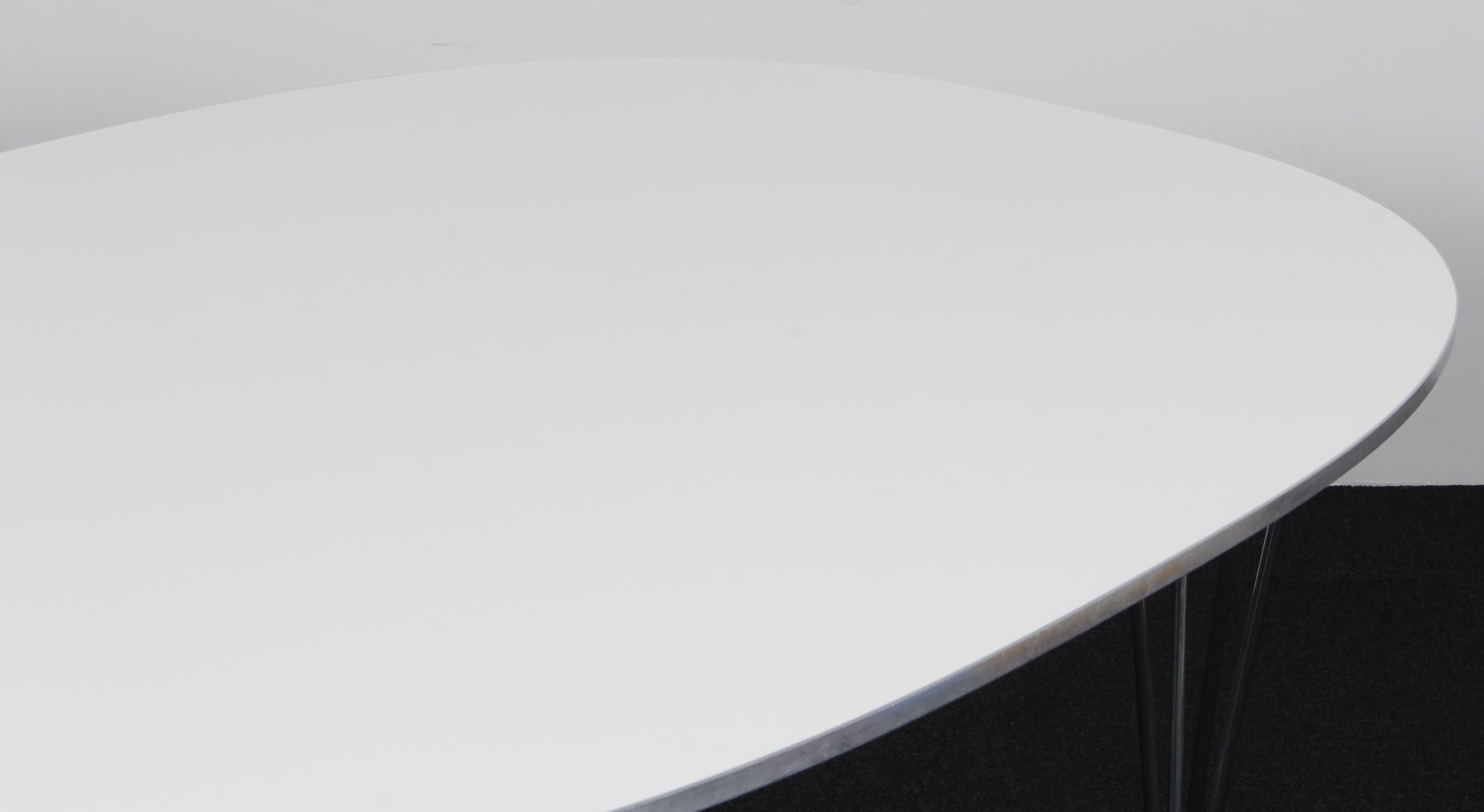 Danois Piet Hein & Bruno Mathsson Ellipse Dining Table, laminate en vente
