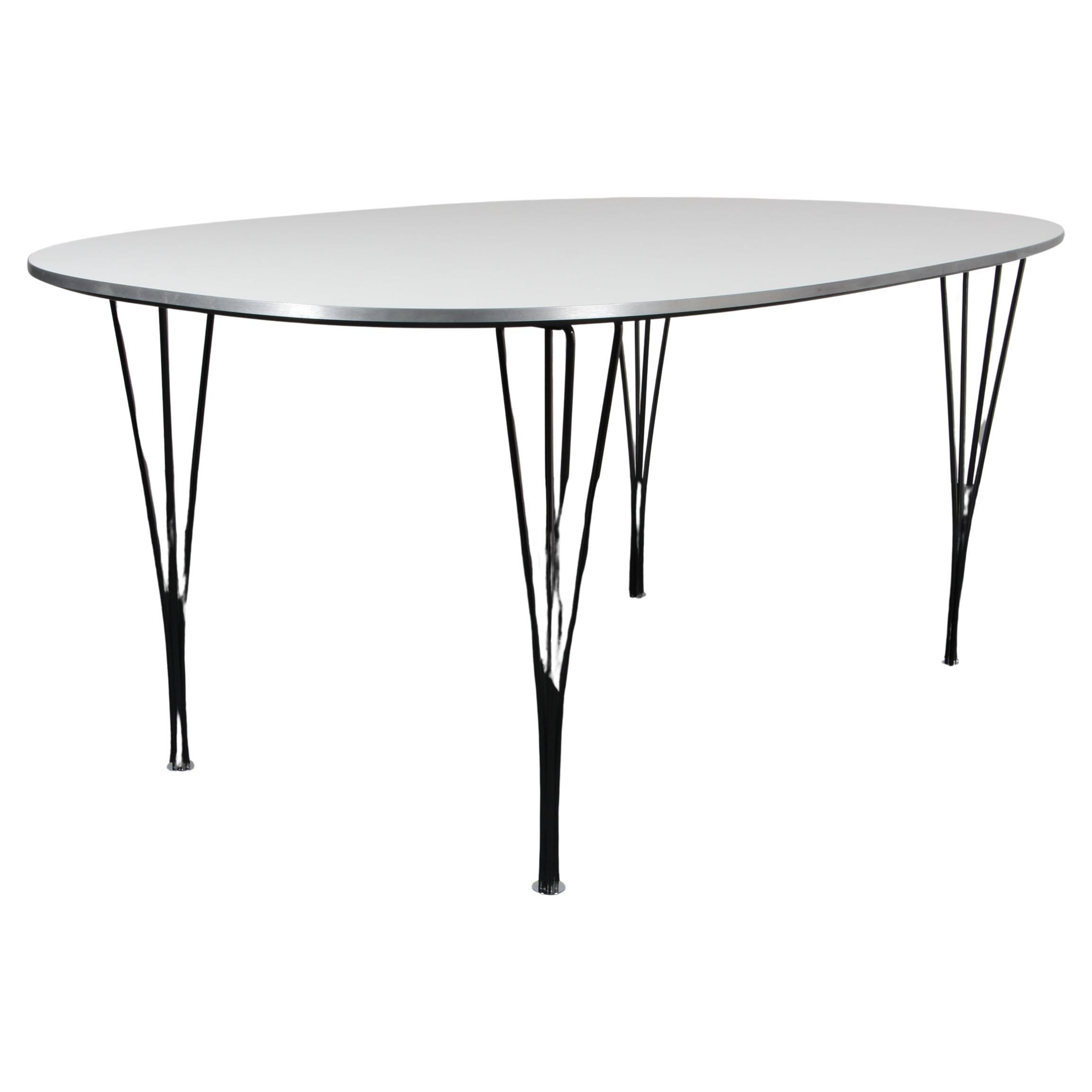 Piet Hein & Bruno Mathsson Ellipse Dining Table, laminate
