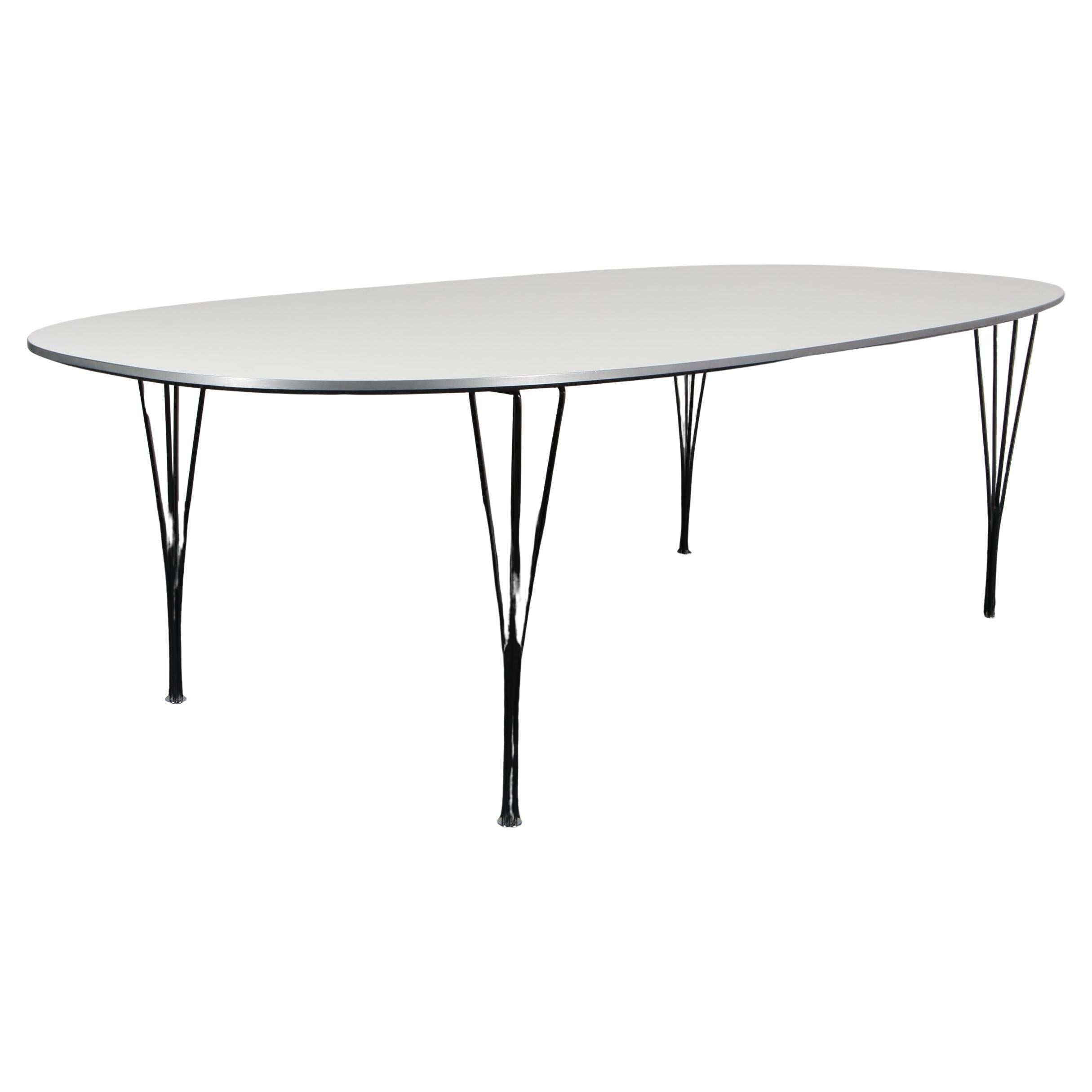 Piet Hein & Bruno Mathsson Ellipse Dining Table, laminate