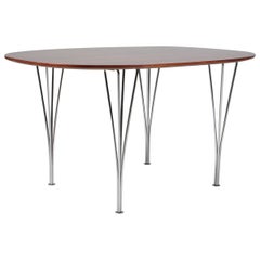 Piet Hein & Bruno Mathsson Ellipse Dining Table, rosewood, 1960s